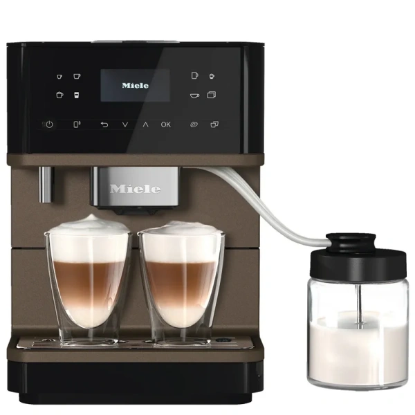 Miele cm6360 super automatic countertop coffee & espresso machine (obsidian black & bronze) - Image 2