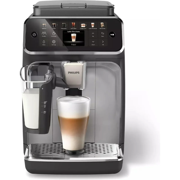 Philips 4400 lattego super automatic espresso, cappuccino, & latte macchiato machine with silentbrew ep4447/90