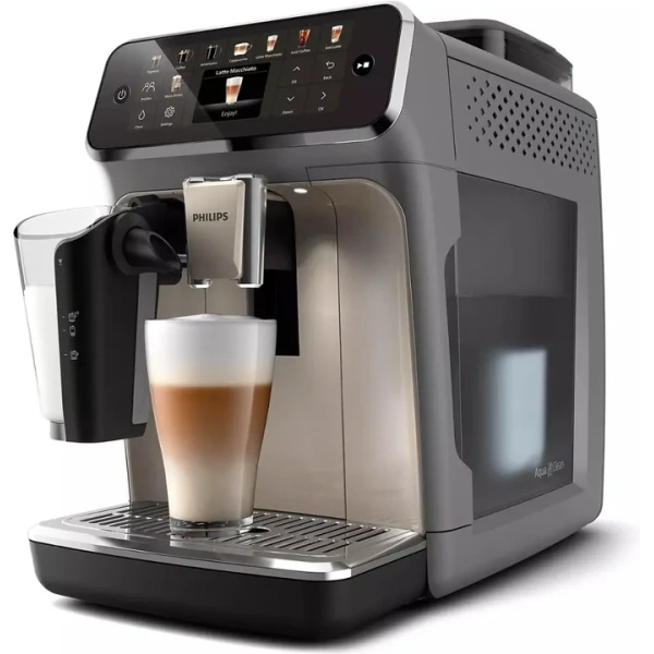 Philips 5500 lattego super automatic espresso, cappuccino, & latte machine with silentbrew ep5544/90 (grey) - Image 2