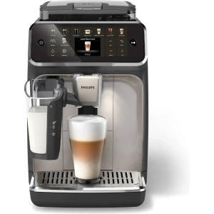 Philips 5500 LatteGo Super Automatic Espresso, Cappuccino, & Latte Machine with SilentBrew EP5544/94 (Black Chrome)