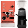 Profitec Go (Red) Espresso Machine & Baratza Encore ESP Grinder (Black)