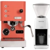 Profitec Go (Red) Espresso Machine & Baratza Encore ESP (White) Grinder