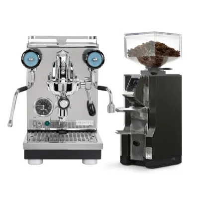 Profitec Pro 400 Espresso Machine & Eureka Mignon Libra Grinder (Matte Black)