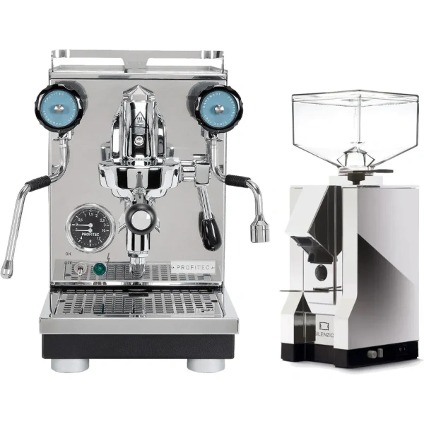 Profitec Pro 400 Espresso Machine & Eureka Mignon Silenzio 55mm Grinder (Chrome)