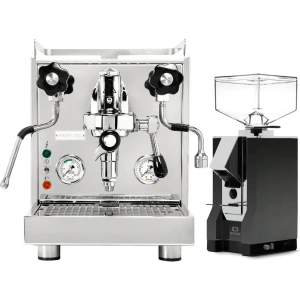 Profitec Pro 500 Espresso Machine & Eureka Mignon Silenzio 55mm Grinder (Matte Black)