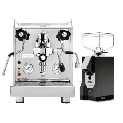 Profitec Pro 500 Espresso Machine & Eureka Mignon Silenzio 55mm Grinder (Matte Black)