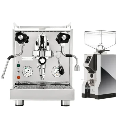 Profitec Pro 500 Espresso Machine & Eureka Mignon Specialita Grinder (Chrome)
