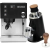 Rancilio Silvia M V6 Espresso Machine (Limited Edition Black) with DF54 Single Dose Grinder & Tamper