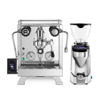 Rocket R58 Cinquantotto Espresso Machine RE792R3A11 & Fausto 2.1 Grinder RG821A3B12 (Chrome)