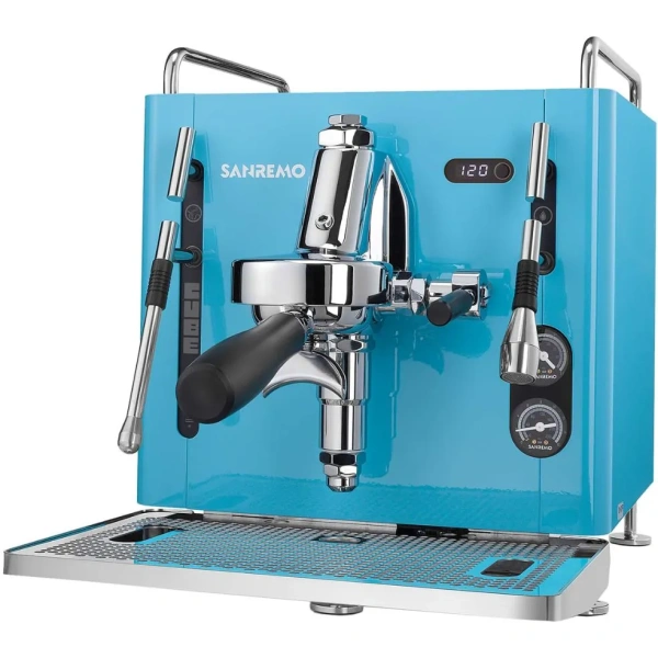 Sanremo cube r heat exchanger espresso machine e61 group head (azure lake)